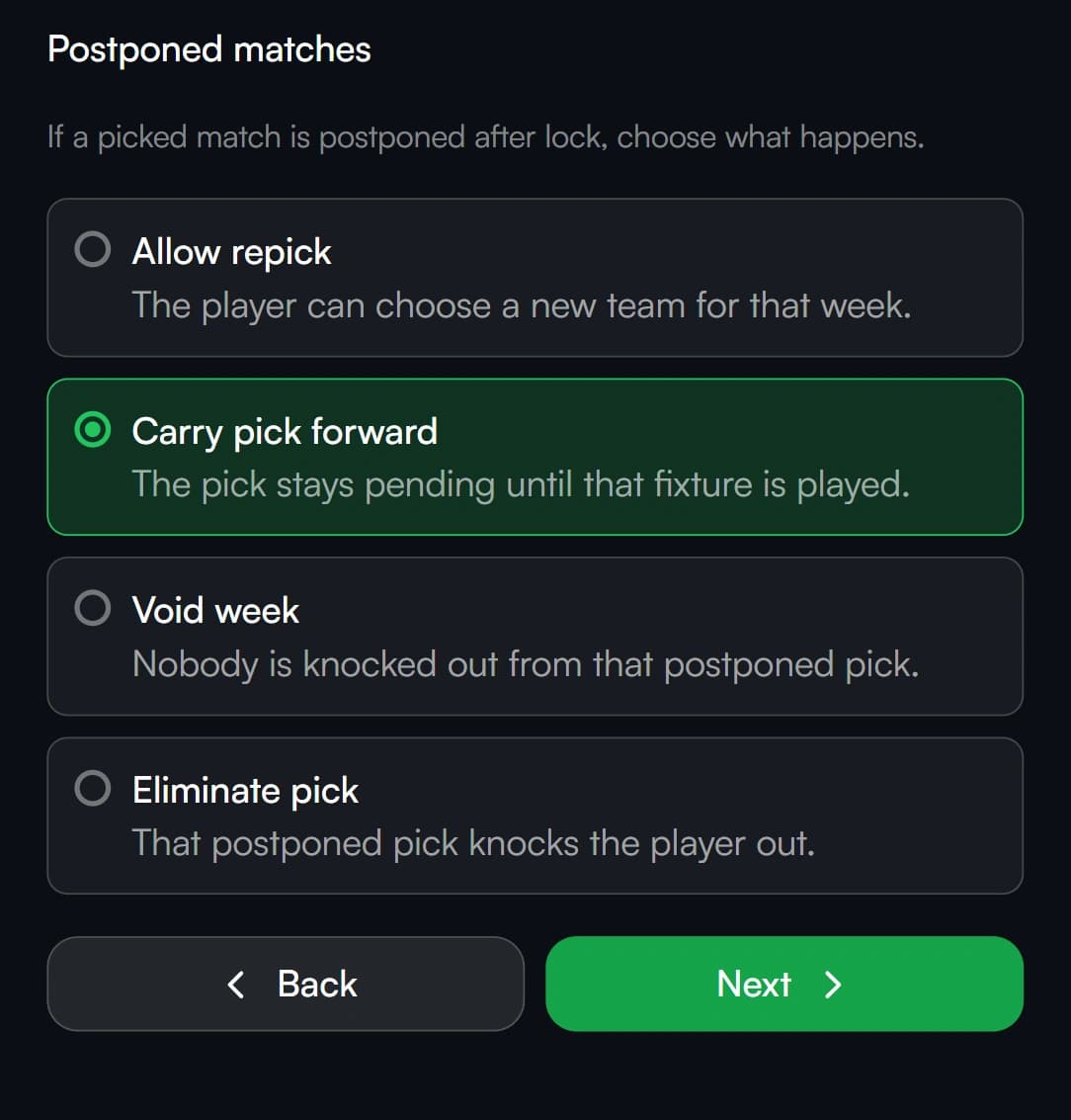 Set rules